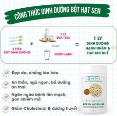 Bột Sữa Hạt Sen Huế Hạnh Nhân - Hung Foods