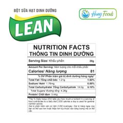 Bột Sữa Hạt Dinh Dưỡng LEAN