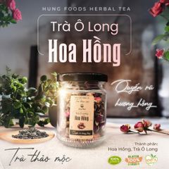 [Hũ 40g] Trà Ô Long Hoa Thảo Mộc - Hung Foods Herbal Tea