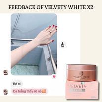  VELVETY WHITE X2 BODY CREAM - Kem dưỡng trắng toàn thân Velvety 