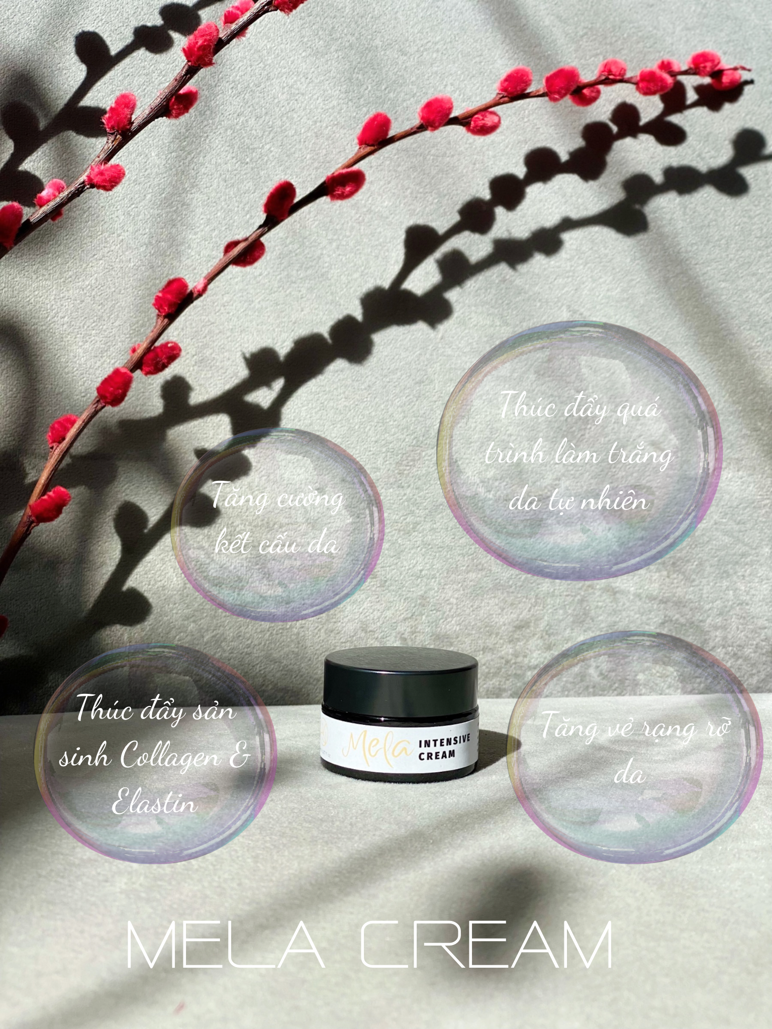  MELA INTENSIVE CREAM - Kem khóa ẩm & mờ thâm nám chuyên sâu Mela 