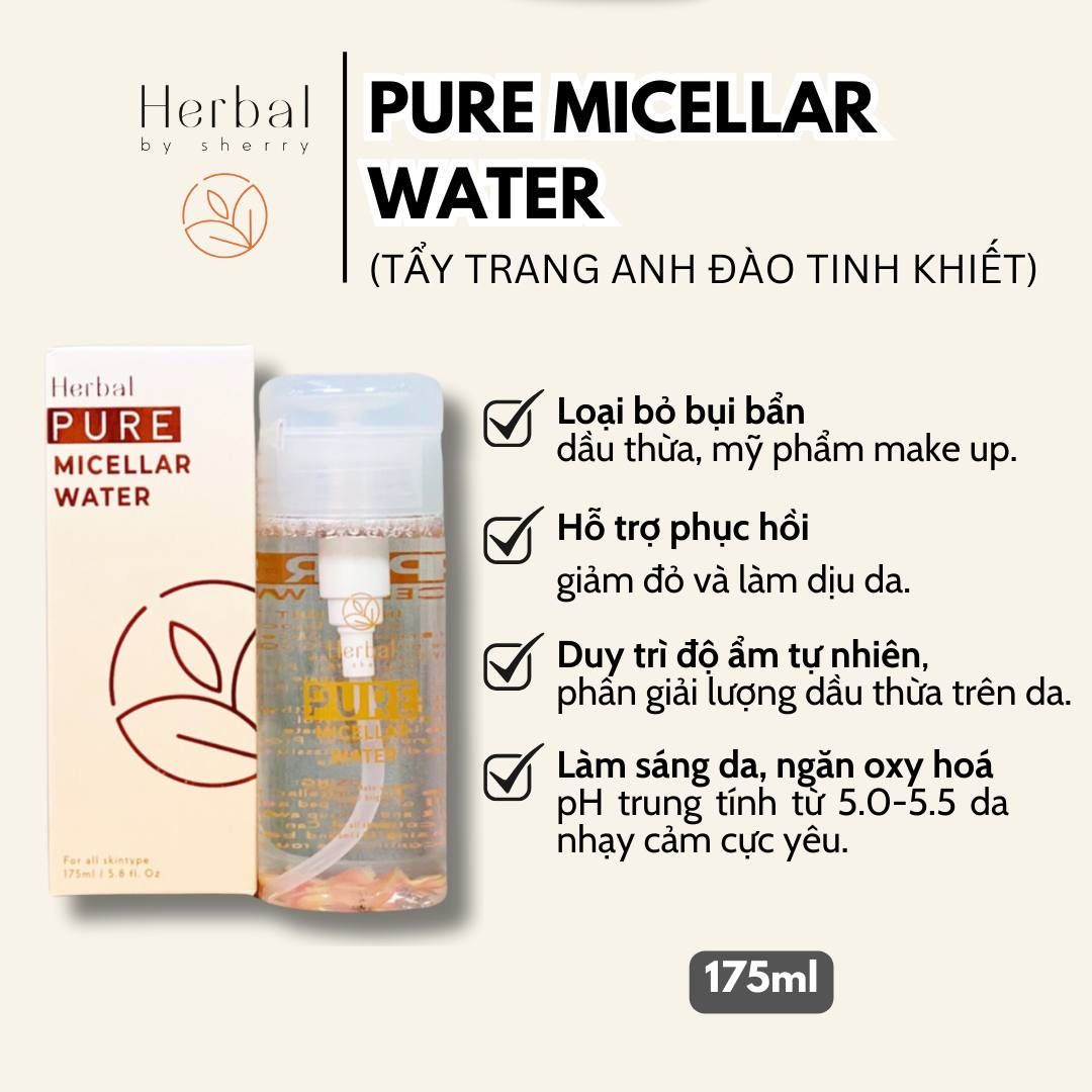  PURE MICELLAR WATER - Tẩy trang thảo mộc tinh khiết 