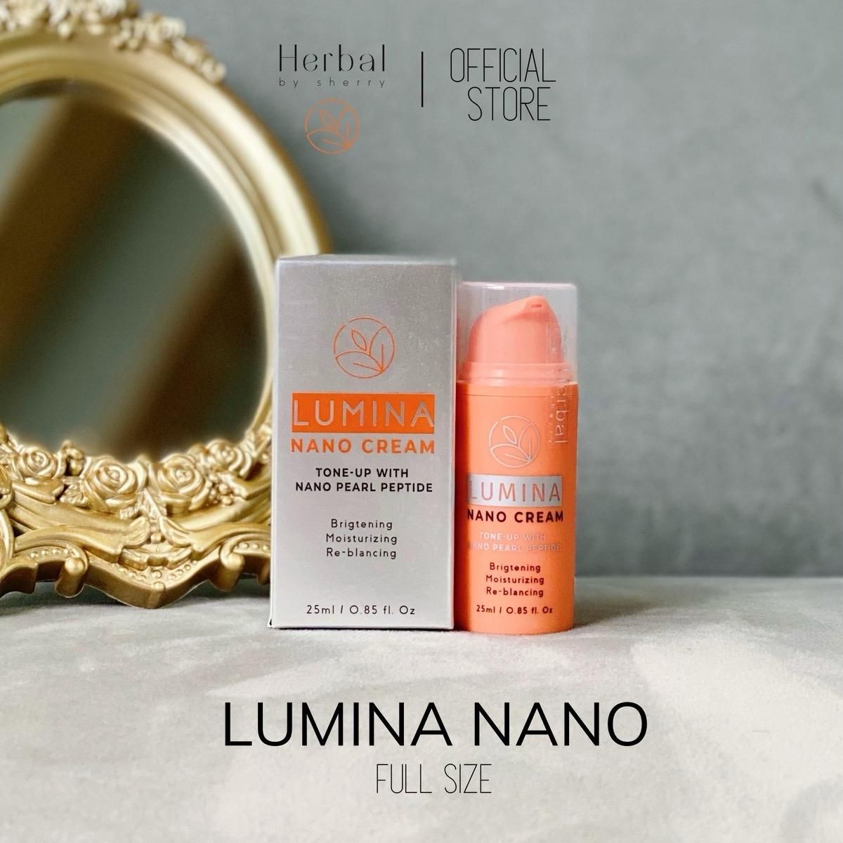  HB4 Full size Kiềm dầu bộ kem dưỡng trắng da và hỗ trợ bảo vệ da dưới ánh nắng LUMINA NANO CREAM và  EGF+ SUN MILK (SPF50) 