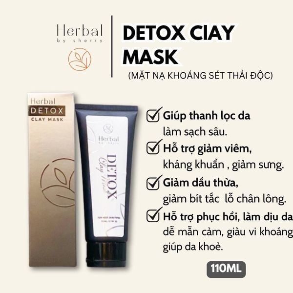  DETOX CLAY MASK - Mặt nạ khoáng set thải độc tố 