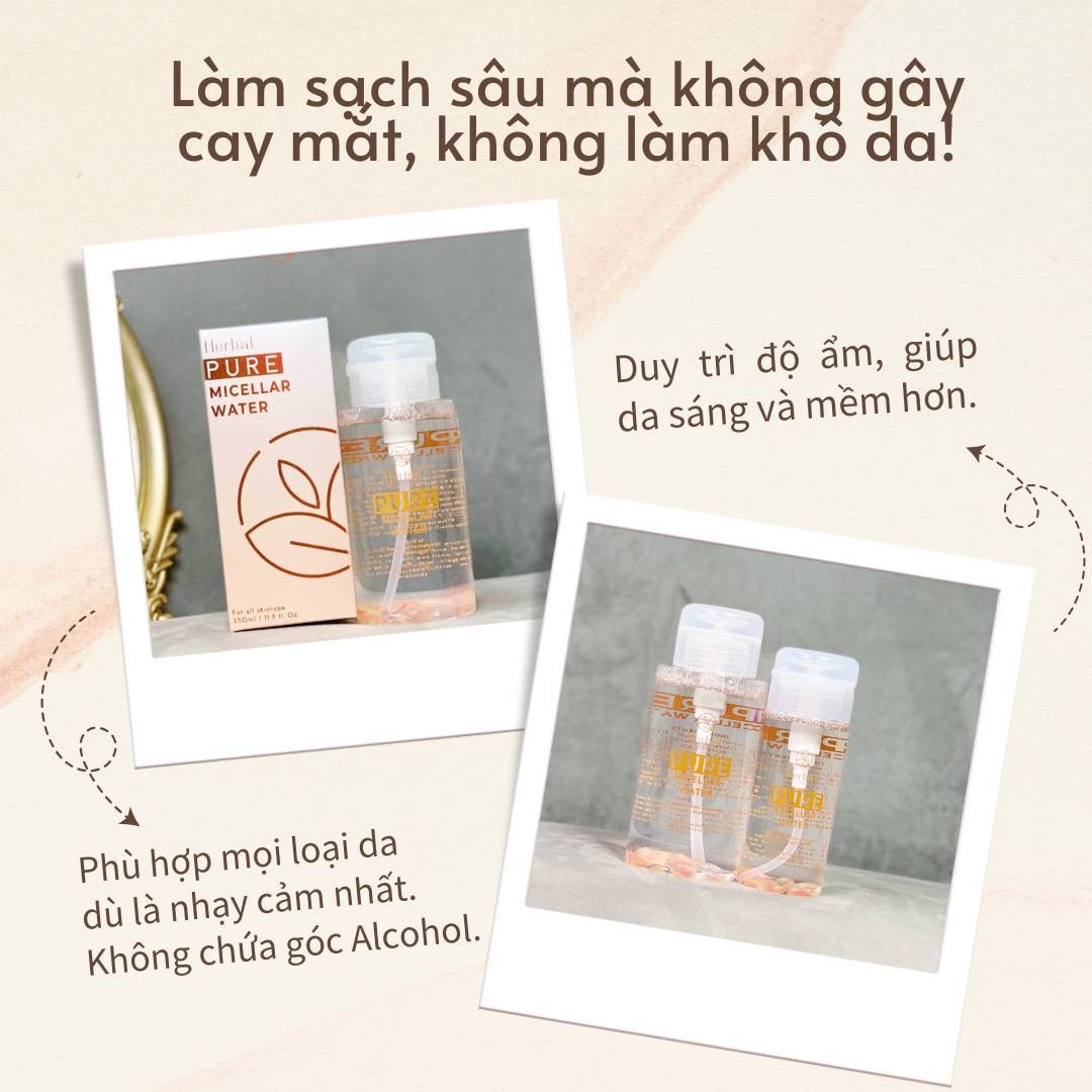  PURE MICELLAR WATER - Tẩy trang thảo mộc tinh khiết 