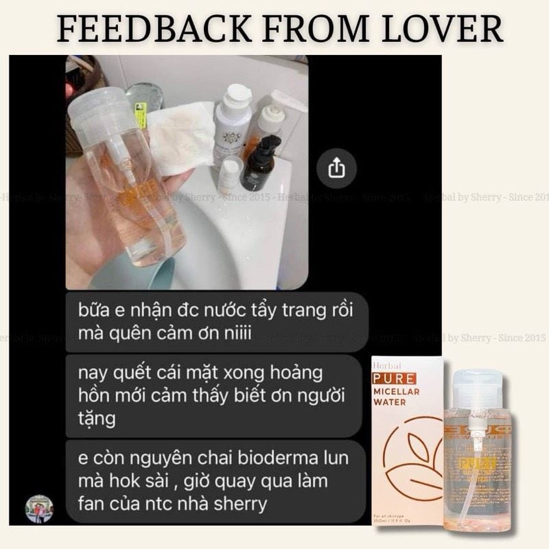  PURE MICELLAR WATER - Tẩy trang thảo mộc tinh khiết 