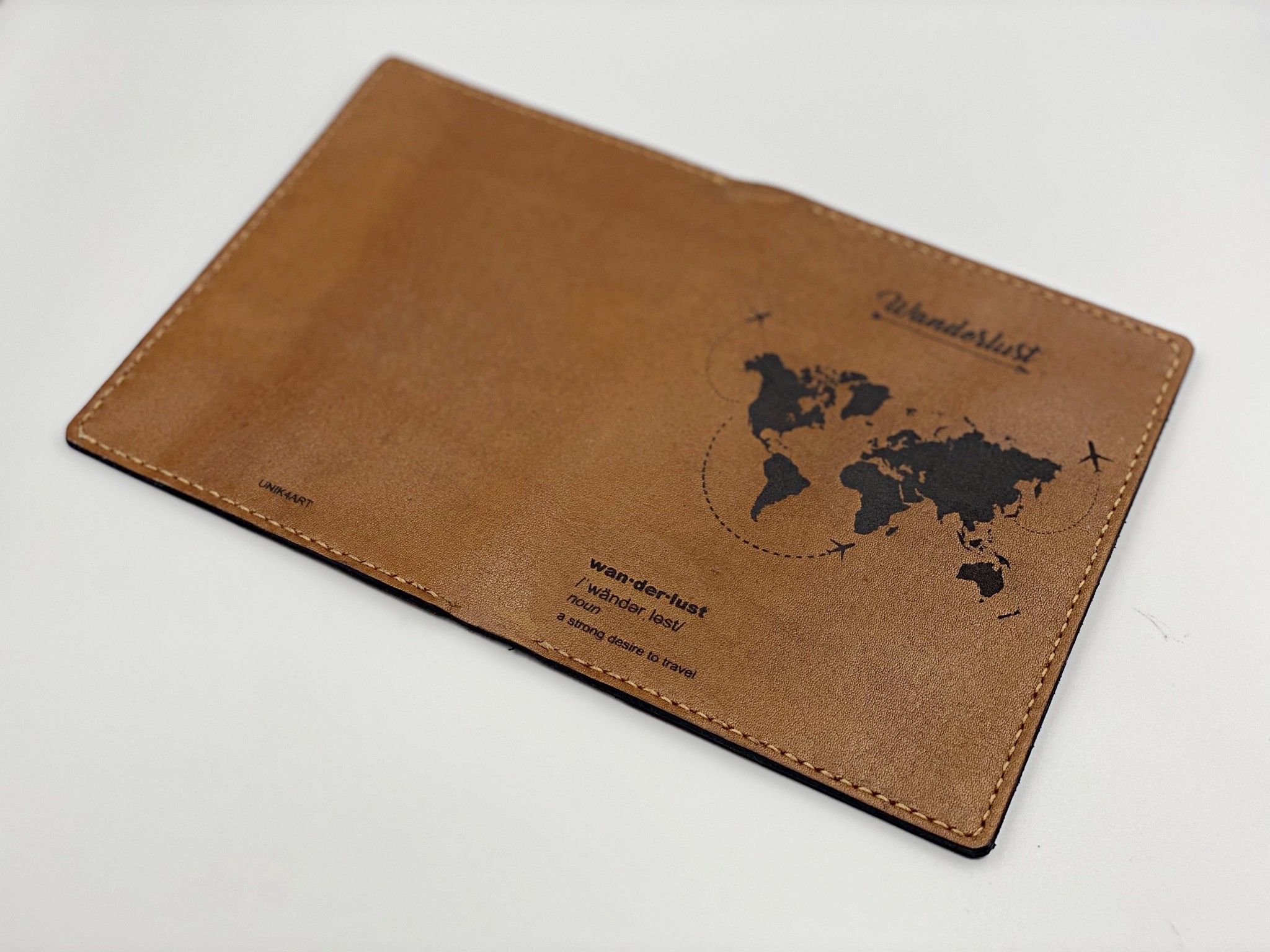  Ví đựng Hộ Chiếu/Passport da bò handmade - Wanderlust 