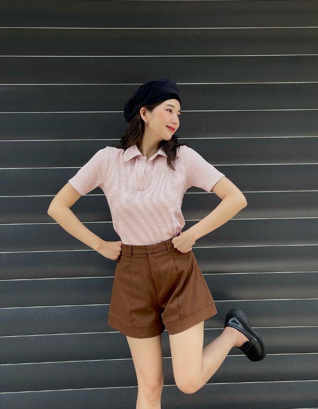  ÁO CROPTOP POLO SỌC 