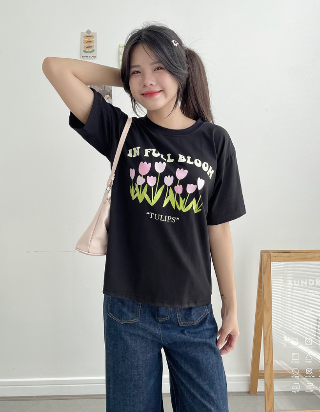  ÁO THUN IN FULL BLOOM 