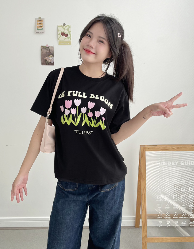  ÁO THUN IN FULL BLOOM 