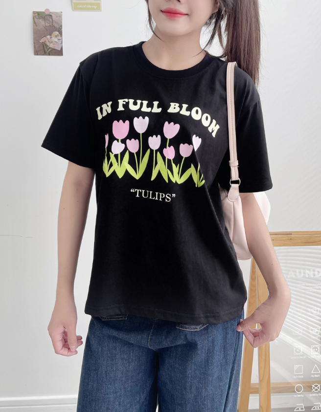  ÁO THUN IN FULL BLOOM 