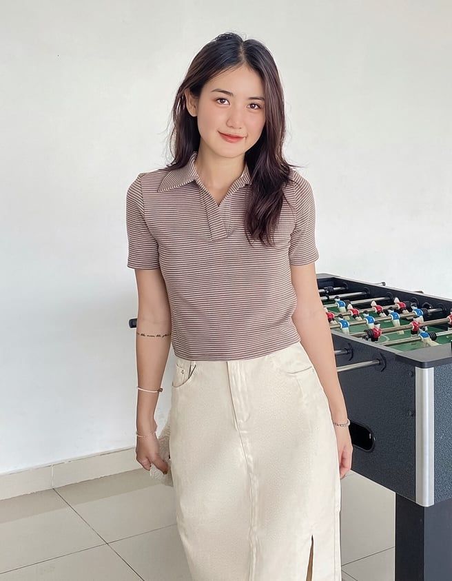  ÁO CROPTOP POLO SỌC 