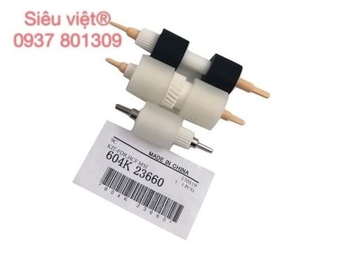 BÁNH XE KHAY MÁY XEROX D95/125 -KHAY TAY MÁY XEROX MÀU 550/560/570/C75/J75 - BỘ / 3 BÁNH - 604K23660