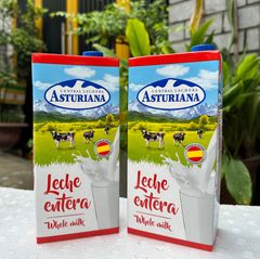 Sữa tươi Full Cream Asturiana Tây Ban Nha - Date T6/2024