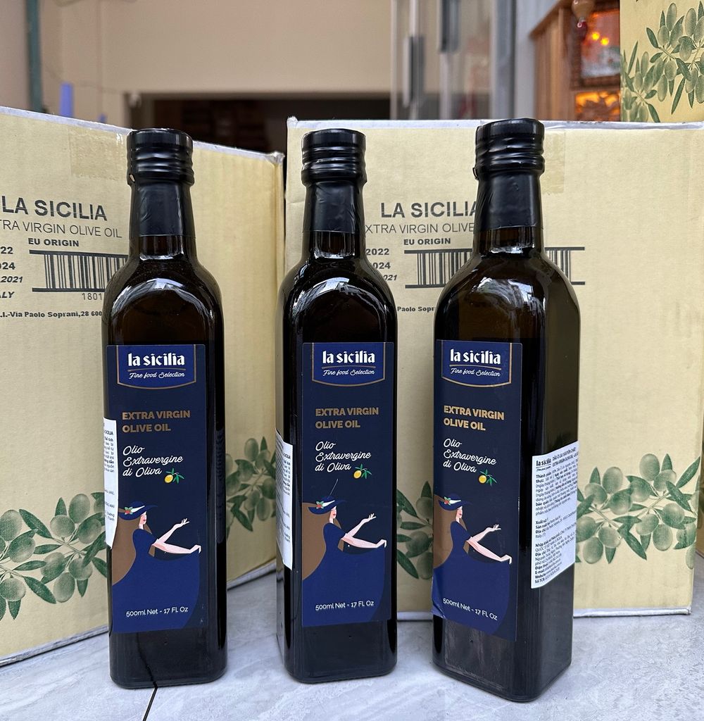 Dầu Olive Extra La Sicilia 500ml Ý