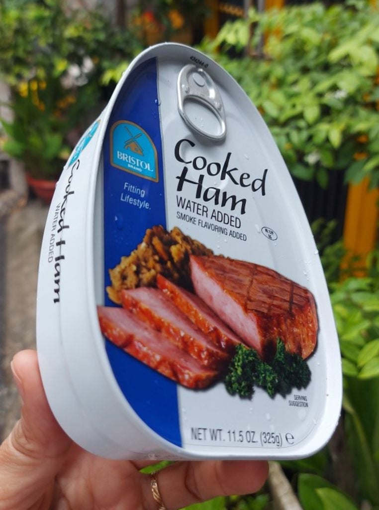 Thịt hộp Cooked Ham Bristol 325g hà Lan (vị Xông Khói) - Date 2026