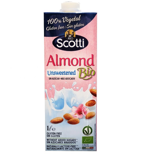 Sữa Hạnh Nhân Nguyên Chất Không Đường Riso Scotti 1L