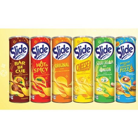 Bánh lát khoai tây Slide ống 150gr các vị
