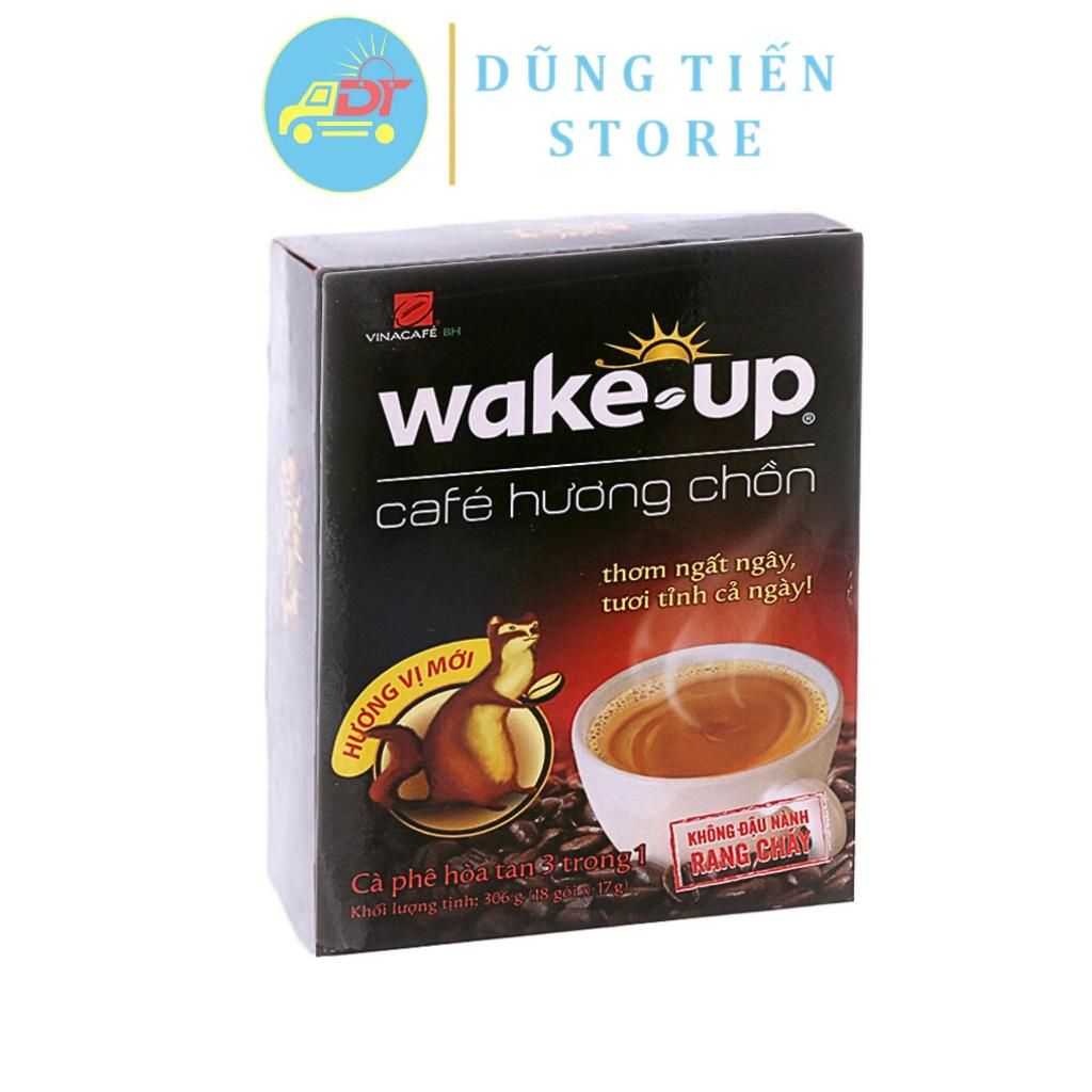 Cà phê Wake up Sài Gòn(1 bịch)/Cà phê Wake up Hương chồn(1 hộp)