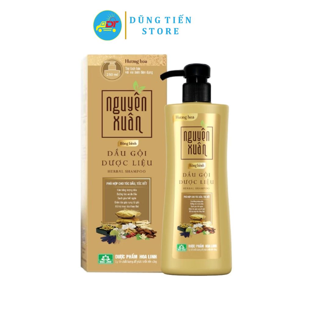 Dầu gội dược liệu Nguyên Xuân Bồng bềnh 350ml - Dành cho tóc dầu bết