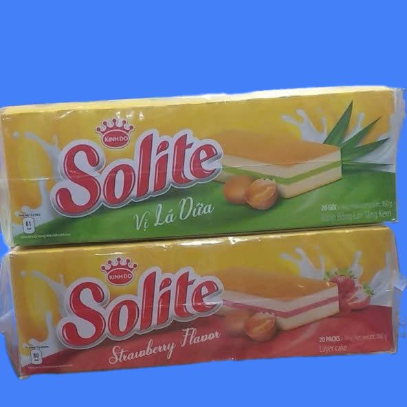 Bánh bông lan tầng Solite 340g các vị