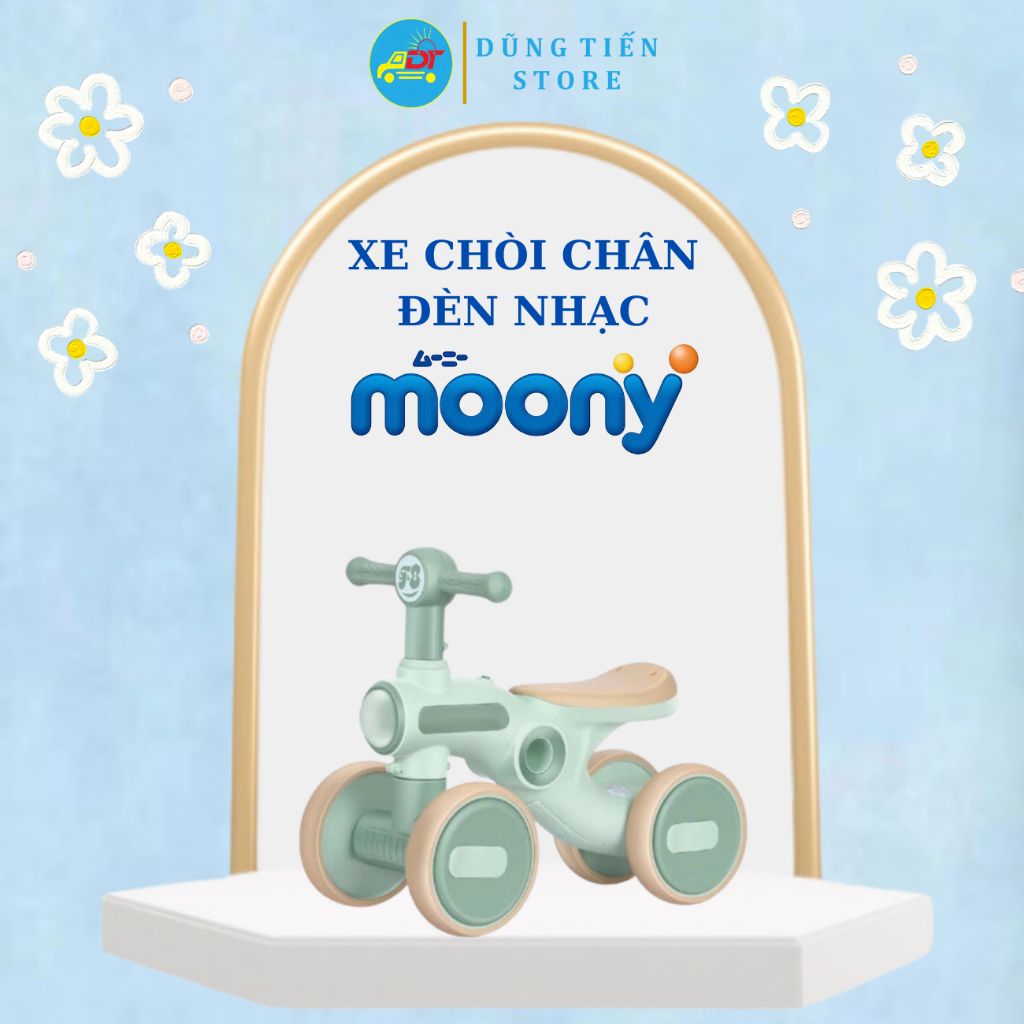 [QUÀ TẶNG KHÔNG BÁN] Xe chòi chân đèn nhạc Moony