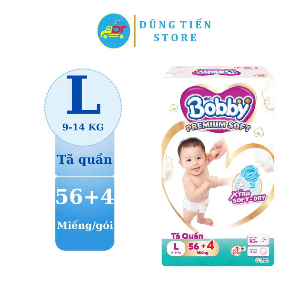 Tã quần Bobby premium soft M L XL XXL