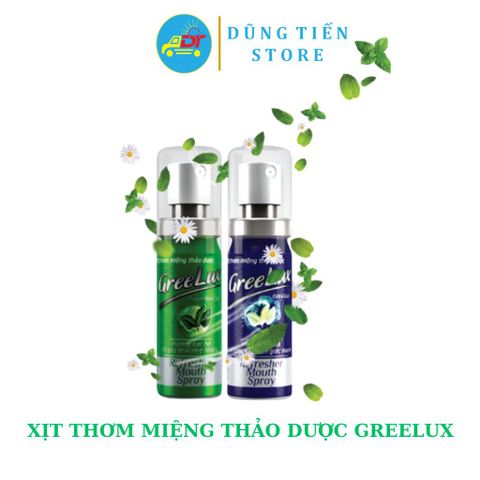  Xịt Thơm Miệng Greelux Fresh Mint Cool / Extra Cool 12ml 
