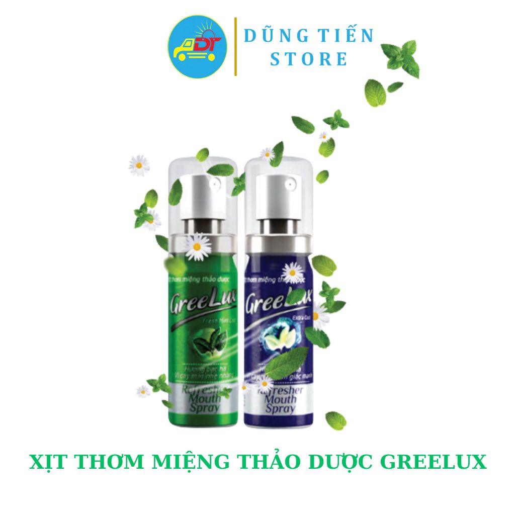 Xịt Thơm Miệng Greelux Fresh Mint Cool / Extra Cool 12ml