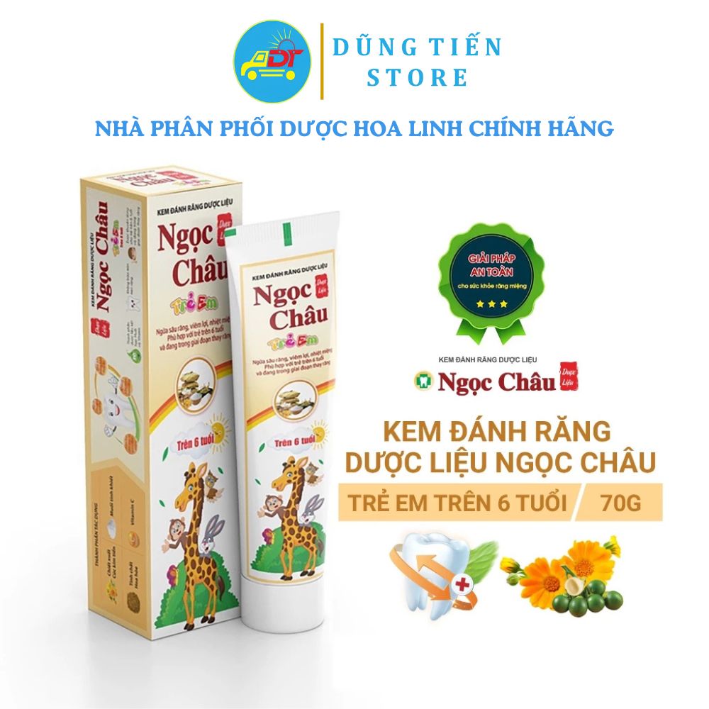 Kem đánh răng Ngọc Châu cho trẻ em từ 6 tuổi trở lên