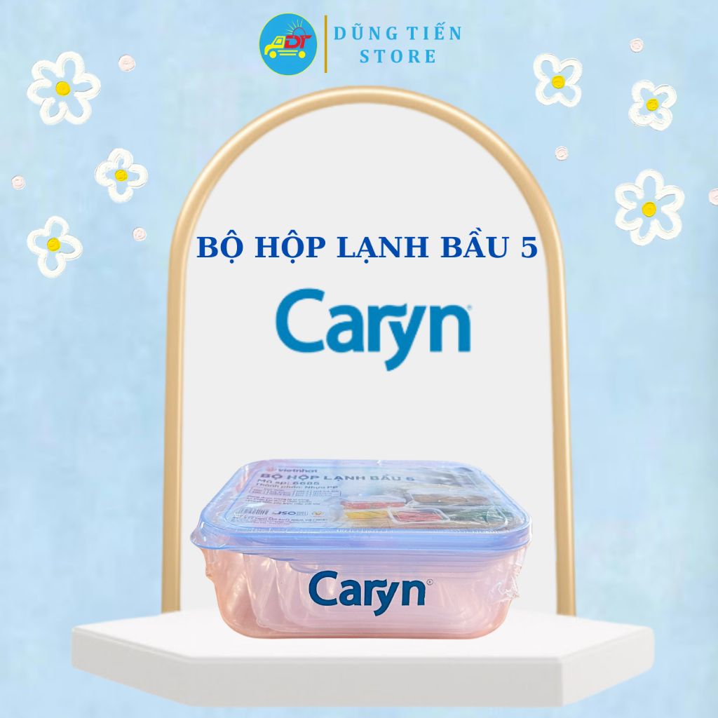 [QUÀ TẶNG KHÔNG BÁN] Bộ hộp lạnh bầu 5 Caryn