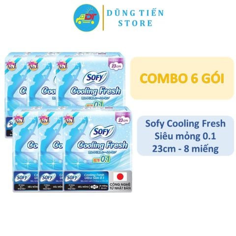  Combo 6/12 lốc băng vệ sinh Sofy nhập khẩu từ Nhật Bản mềm mỏng thoáng khí 