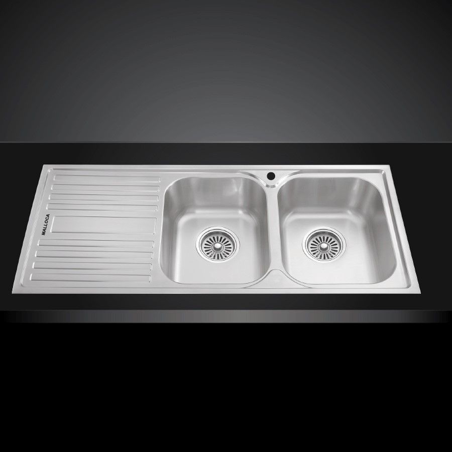 Chậu Inox 2 Hố Malloca MS 1025R NEW Bộ Xả Ngăn Mùi Hiệu Quả Khuyến Mại Lớn