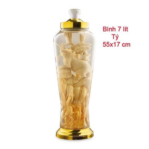 Bình Đinh Lăng Điêu Khắc 7 Lít 12 Con Giáp