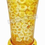 Bình Hoa Sâm Hàn Quốc Kết Hoa Hồng 41 Lít - Mẫu 1