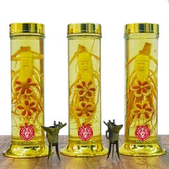 Bình Sâm Điêu Khắc Phúc Lộc Thọ Số 122 (2 Lít) Bộ 3 Bình