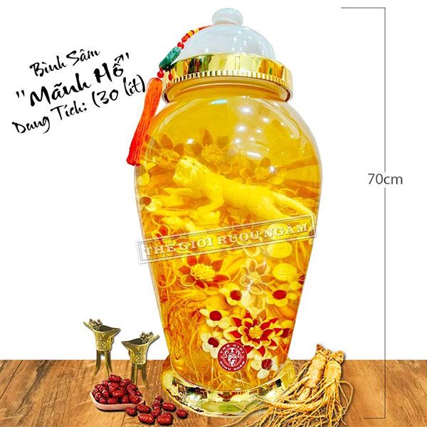  Bình Sâm Điêu Khắc Mãnh Hổ 30 Lít 