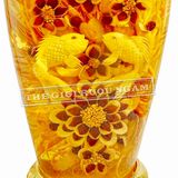 Bình Sâm Điêu Khắc Song Ngư Đại Cát 30 Lít