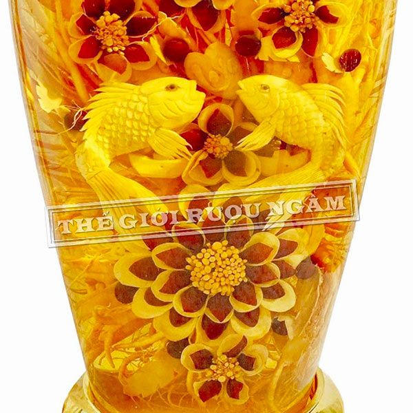  Bình Sâm Điêu Khắc Song Ngư Đại Cát 30 Lít 