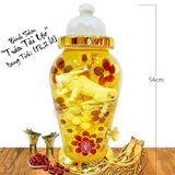 Bình Sâm Điêu Khắc Trâu Tài Lộc Số 6 (13,2 Lít)