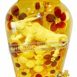 Bình Sâm Điêu Khắc Trâu Tài Lộc Số 6 (13,2 Lít)