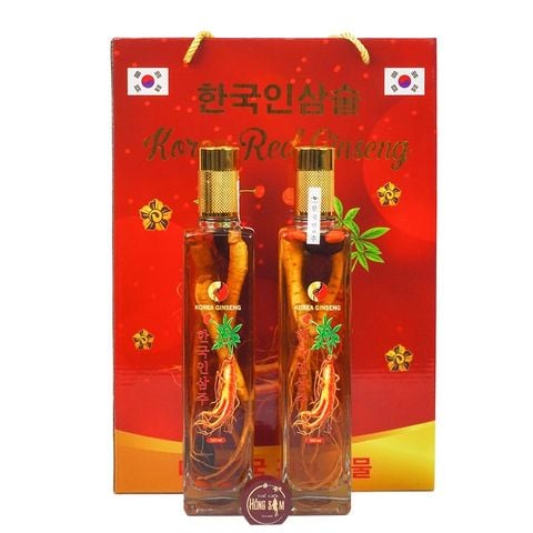 Bộ Đôi Bình Sâm Táo Đỏ + Kỷ Tử Hàn Quốc 500ml x 2 Chai