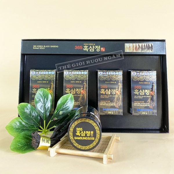  Cao Hắc Sâm 365 Samsung Bio Hàn Quốc Hộp 4 Lọ x 250 Gram 