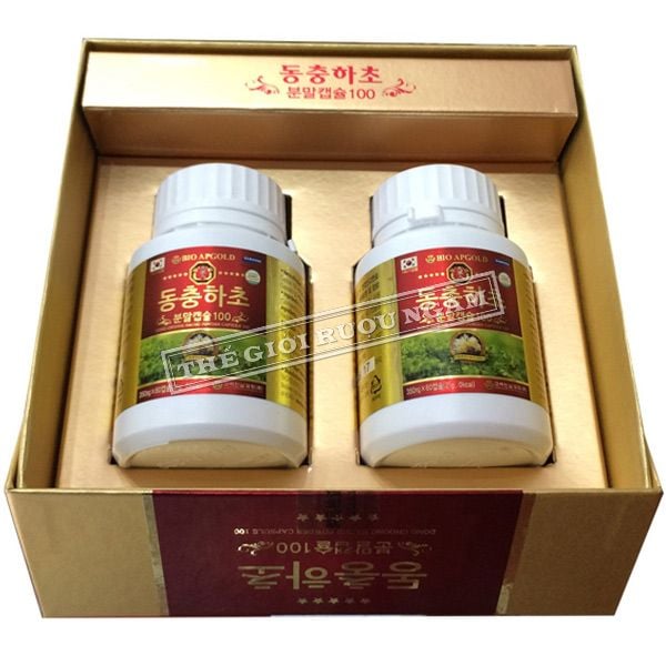  Hộp 120 Viên Đông Trùng Hạ Thảo Bio Apgold (Hộp 2 Lọ x 60 Viên) 