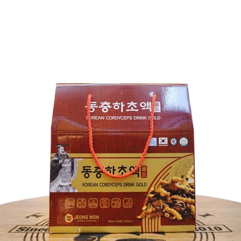 Nước Hồng Sâm Đông Trùng Hạ Thảo Jeong Won - Hộp 20 gói x 80ml