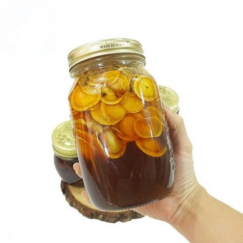  Sâm Tươi Thái Lát Ngâm Mật Ong 900ml 