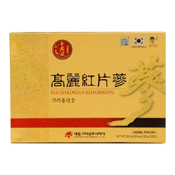  Sâm Củ Khô Deadong Thái Lát Hộp 200g 