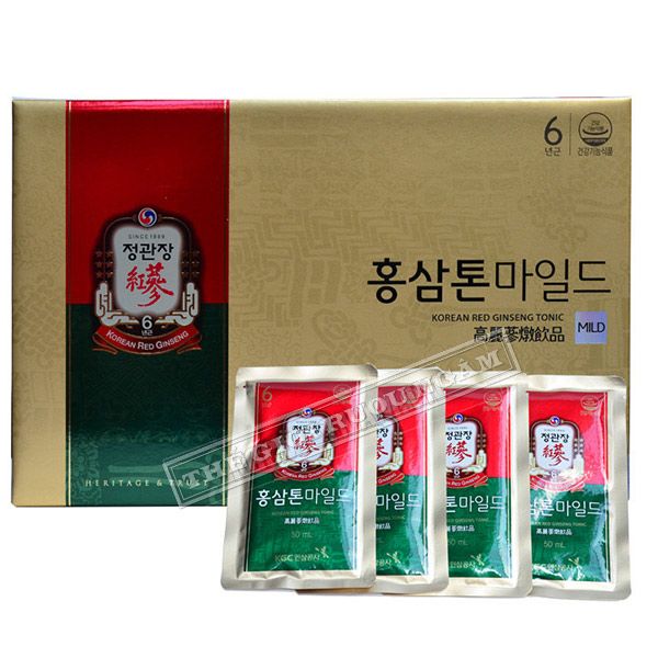  Nước Hồng Sâm KGC Tonic Mild Hộp 60 Gói x 50ml 