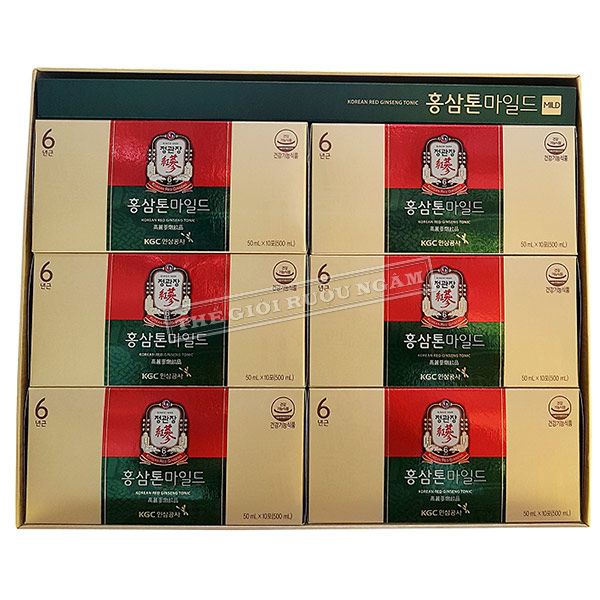  Nước Hồng Sâm KGC Tonic Mild Hộp 60 Gói x 50ml 