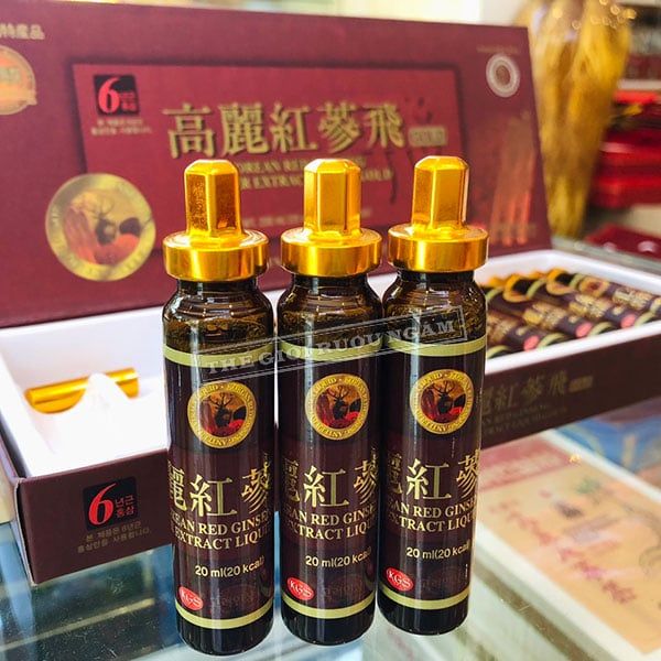  Nước Hồng Sâm Nhung Hươu Hàn Quốc KGS Hộp 10 Ống x 20ml 